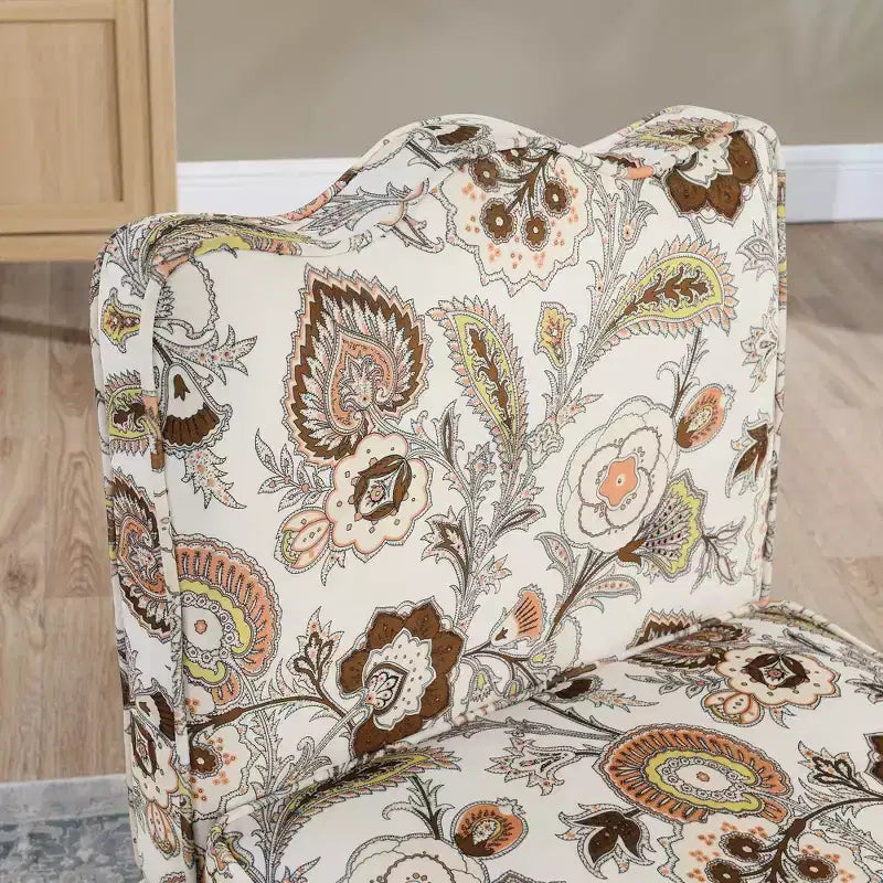 Chaise de salle à manger individuelle en flanelle avec coussin moelleux, dossier et coussin lombaire assorti – Sans accoudoirs