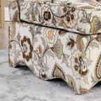 Chaise de salle à manger individuelle en flanelle avec coussin moelleux, dossier et coussin lombaire assorti – Sans accoudoirs