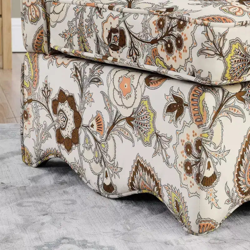 Chaise de salle à manger individuelle en flanelle avec coussin moelleux, dossier et coussin lombaire assorti – Sans accoudoirs