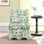 Chaise de salle à manger individuelle en flanelle avec coussin moelleux, dossier et coussin lombaire assorti – Sans accoudoirs