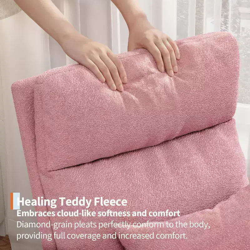 Fauteuil à bascule moderne pour chambre de bébé avec poches latérales et oreiller – Ergonomique, capacité de 136 kg