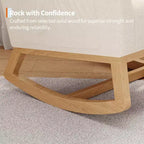 Fauteuil à bascule moderne pour chambre de bébé avec poches latérales et oreiller – Ergonomique, capacité de 136 kg