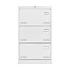 Classeur latéral 3 tiroirs avec serrure – Métal, tiroirs larges, rangement pour bureau à domicile