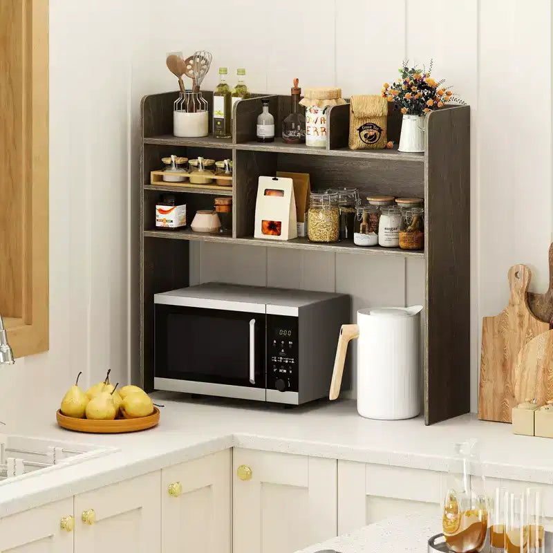 Étagère de bureau à 3 niveaux avec 6 compartiments – Organisateur de bureau pour la maison ou le bureau