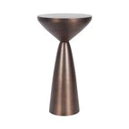 Kate and Laurel Steeves Metal Round Side Table, Bronze, 13x13x23