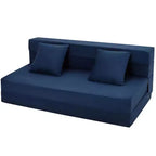 Canapé-lit pliant, canapé-lit pliable avec oreiller, chaise de couchage convertible, matelas de canapé pliant, canapé-futon avec housse lavable en mousse à mémoire de forme