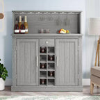 Meuble de rangement 47 po avec motif bois et granit