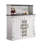 Meuble de rangement 47 po avec motif bois et granit