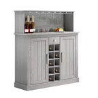 Meuble de rangement 47 po avec motif bois et granit