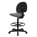 Chaise de Dessin Réglable – Deux Hauteurs de Vérin, Dossier Mi-Hauteur, Rembourrée, Capacité de 113 kg