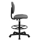 Chaise de Dessin Réglable – Deux Hauteurs de Vérin, Dossier Mi-Hauteur, Rembourrée, Capacité de 113 kg