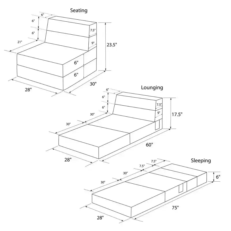 La chaise longue et le fauteuil modulables Flower