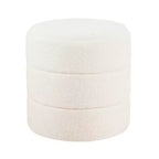 Pouf rond rembourré