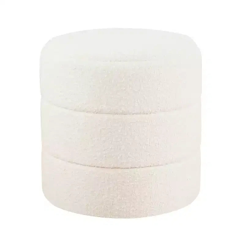 Pouf rond rembourré