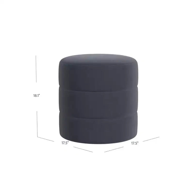 Pouf rond rembourré