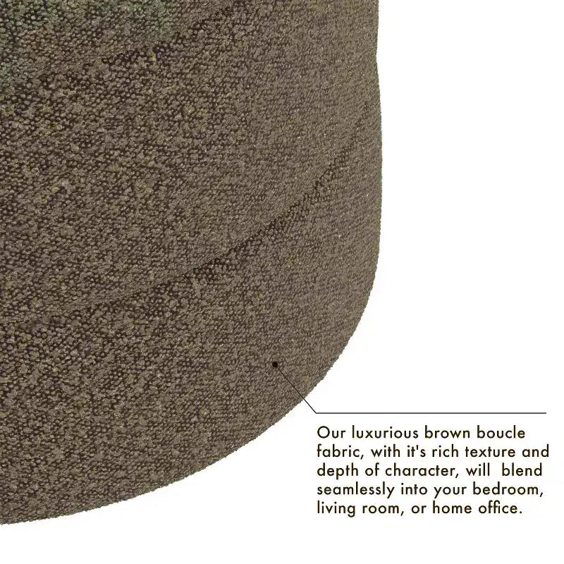 Pouf rond rembourré