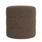 Pouf rond rembourré