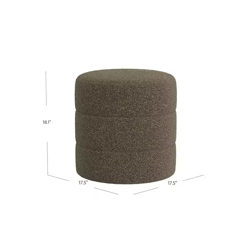 Pouf rond rembourré