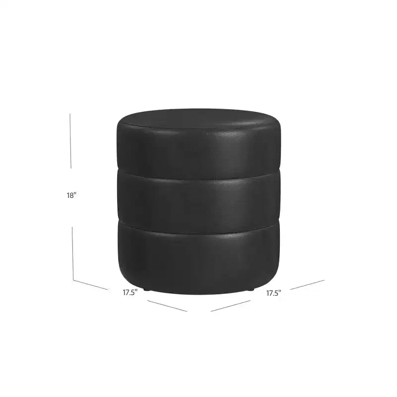 Pouf rond rembourré