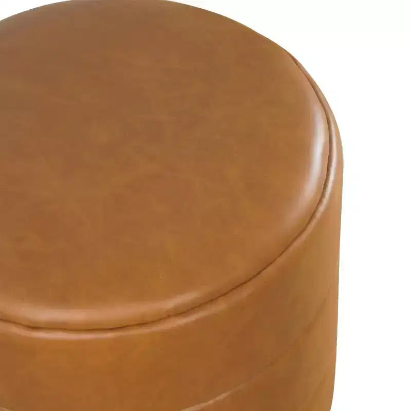 Pouf rond rembourré