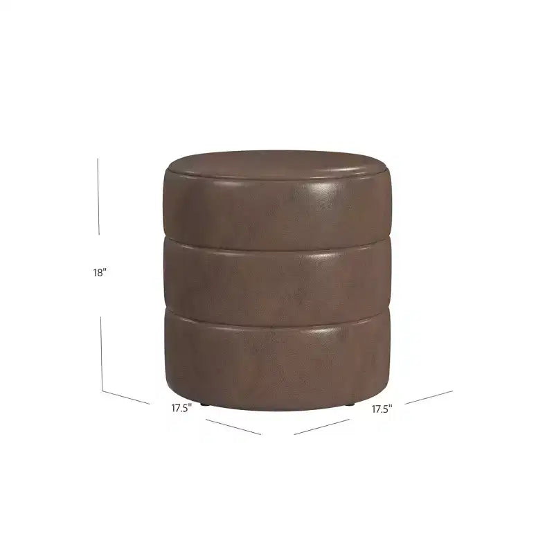 Pouf rond rembourré