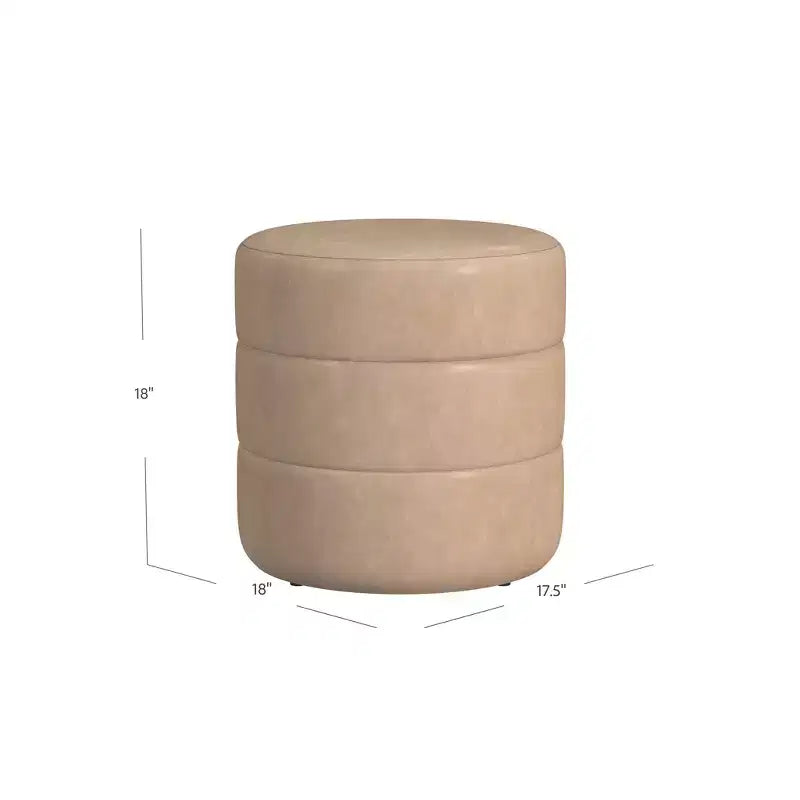 Pouf rond rembourré