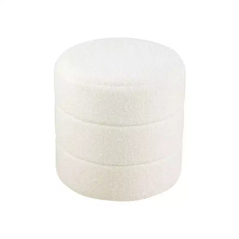 Pouf rond rembourré