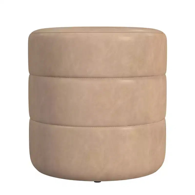 Pouf rond rembourré