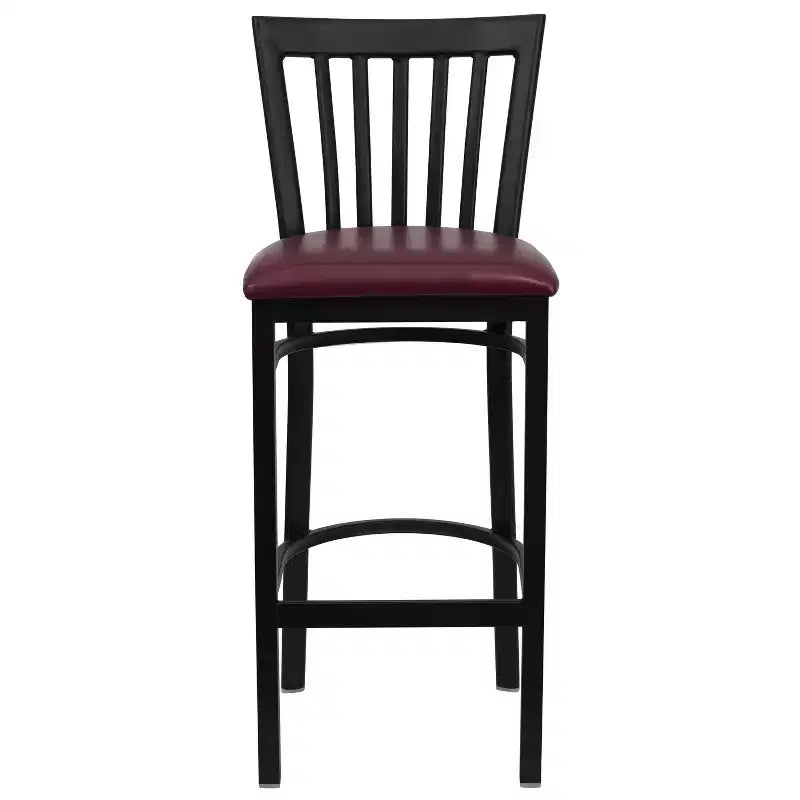 Tabouret de bar/restaurant en métal School House, lot de 2