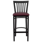 Tabouret de bar/restaurant en métal School House, lot de 2