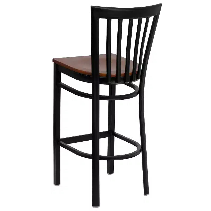 Tabouret de bar/restaurant en métal School House, lot de 2