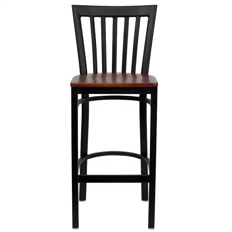 Tabouret de bar/restaurant en métal School House, lot de 2