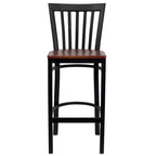 Tabouret de bar/restaurant en métal School House, lot de 2