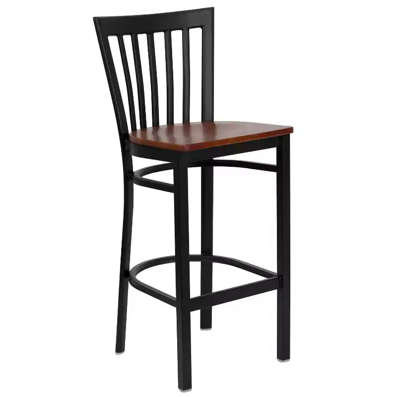 Tabouret de bar/restaurant en métal School House, lot de 2