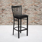 Tabouret de bar/restaurant en métal School House, lot de 2