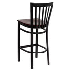 Tabouret de bar/restaurant en métal School House, lot de 2