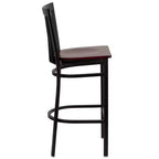 Tabouret de bar/restaurant en métal School House, lot de 2