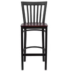 Tabouret de bar/restaurant en métal School House, lot de 2