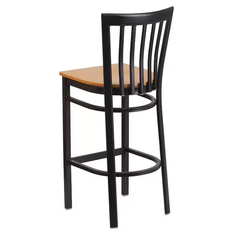 Tabouret de bar/restaurant en métal School House, lot de 2
