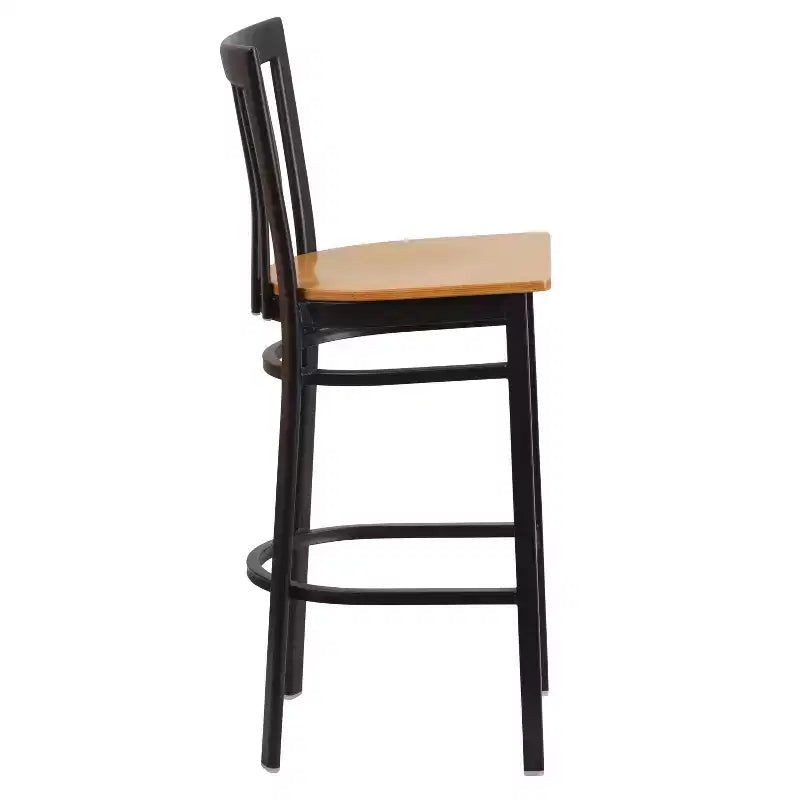 Tabouret de bar/restaurant en métal School House, lot de 2