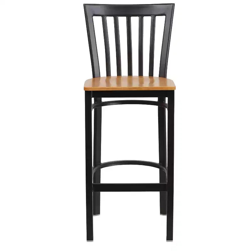 Tabouret de bar/restaurant en métal School House, lot de 2