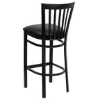 Tabouret de bar/restaurant en métal School House, lot de 2