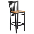 Tabouret de bar/restaurant en métal School House, lot de 2