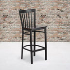 Tabouret de bar/restaurant en métal School House, lot de 2