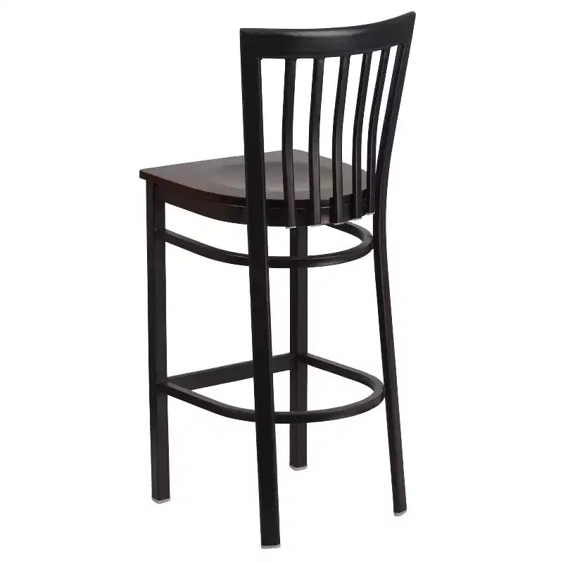 Tabouret de bar/restaurant en métal School House, lot de 2