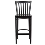 Tabouret de bar/restaurant en métal School House, lot de 2