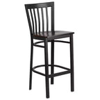Tabouret de bar/restaurant en métal School House, lot de 2