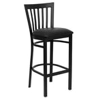 Tabouret de bar/restaurant en métal School House, lot de 2