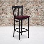 Tabouret de bar/restaurant en métal School House, lot de 2